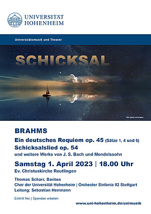 Plakat für das Konzert am 1. April in der Christuskirche